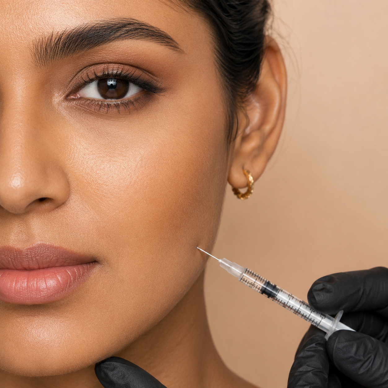 Jawline Contouring with Dermal Fillers and Botox